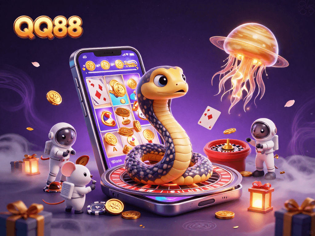 Engage in thrilling space gaming with QQ88's celestial roulette and cosmic dealers!