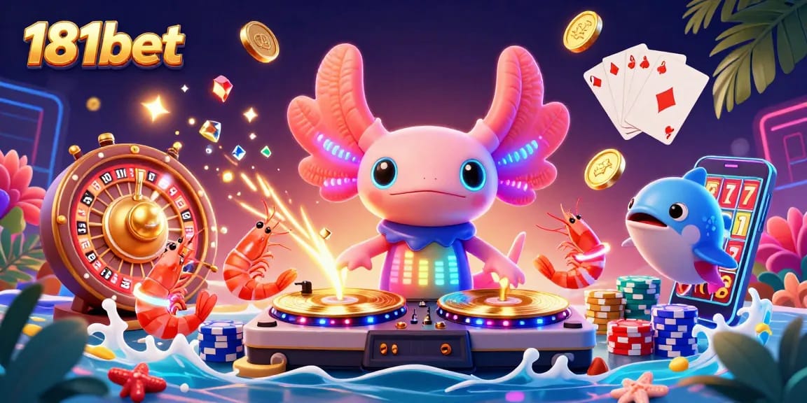Experience thrilling games at 181bet with vibrant casino elements and dynamic visuals.