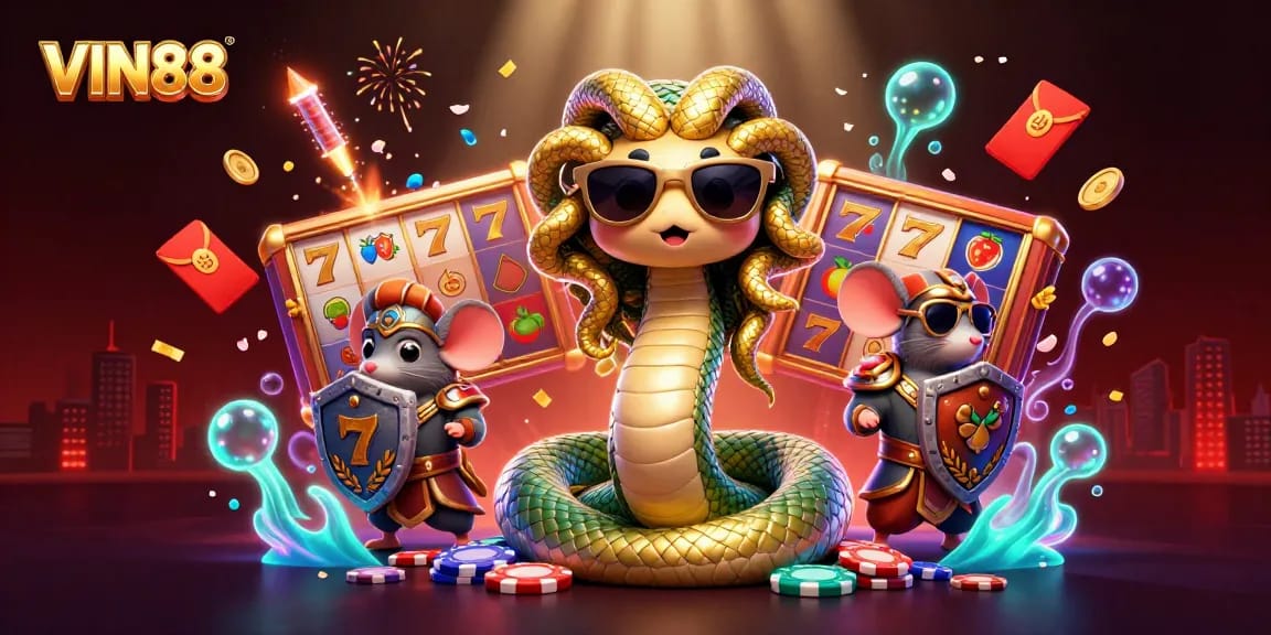 Engage with the world of VIN88 and immerse in vibrant casino adventures featuring slot reels and lucky 7s.