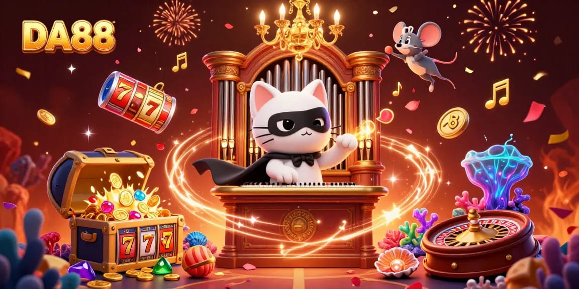 Engage with DA88 at our casino with vibrant slot reels and joyful characters.