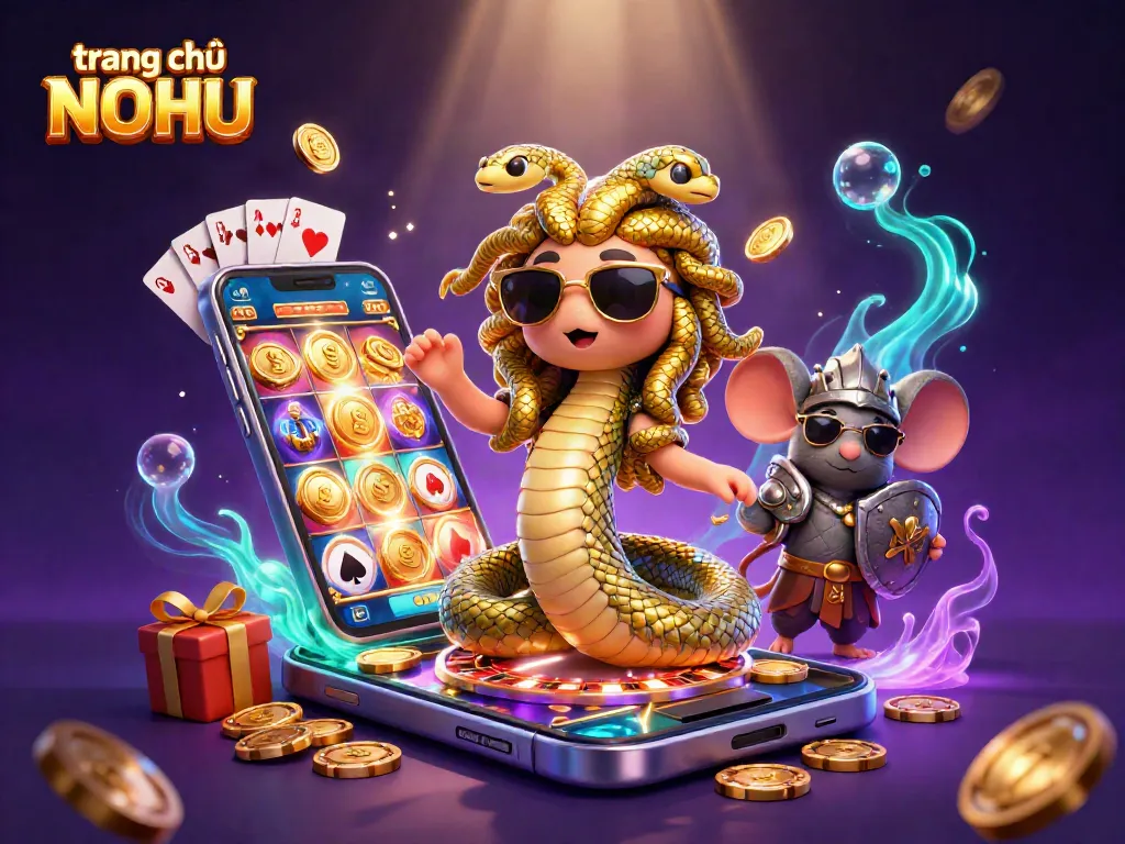 Engage with the vibrant world of trang chủ NOHU, featuring colorful slot games and charming characters.