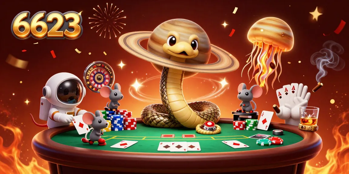 Engage in thrilling bets at 6623, where cosmic dealer brings high stakes gaming alive!