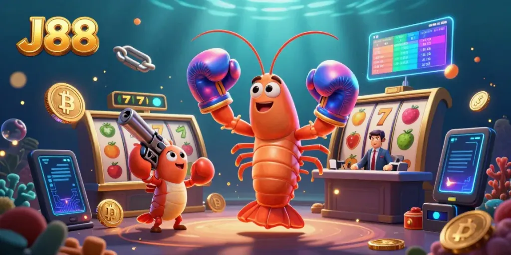 Engage in thrilling gameplay with J88 featuring dynamic characters and vivid casino elements.