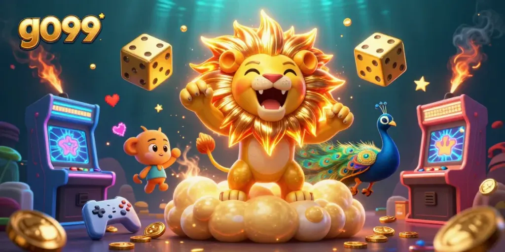 Experience vibrant jackpot excitement with g099 at a dazzling casino illustration.