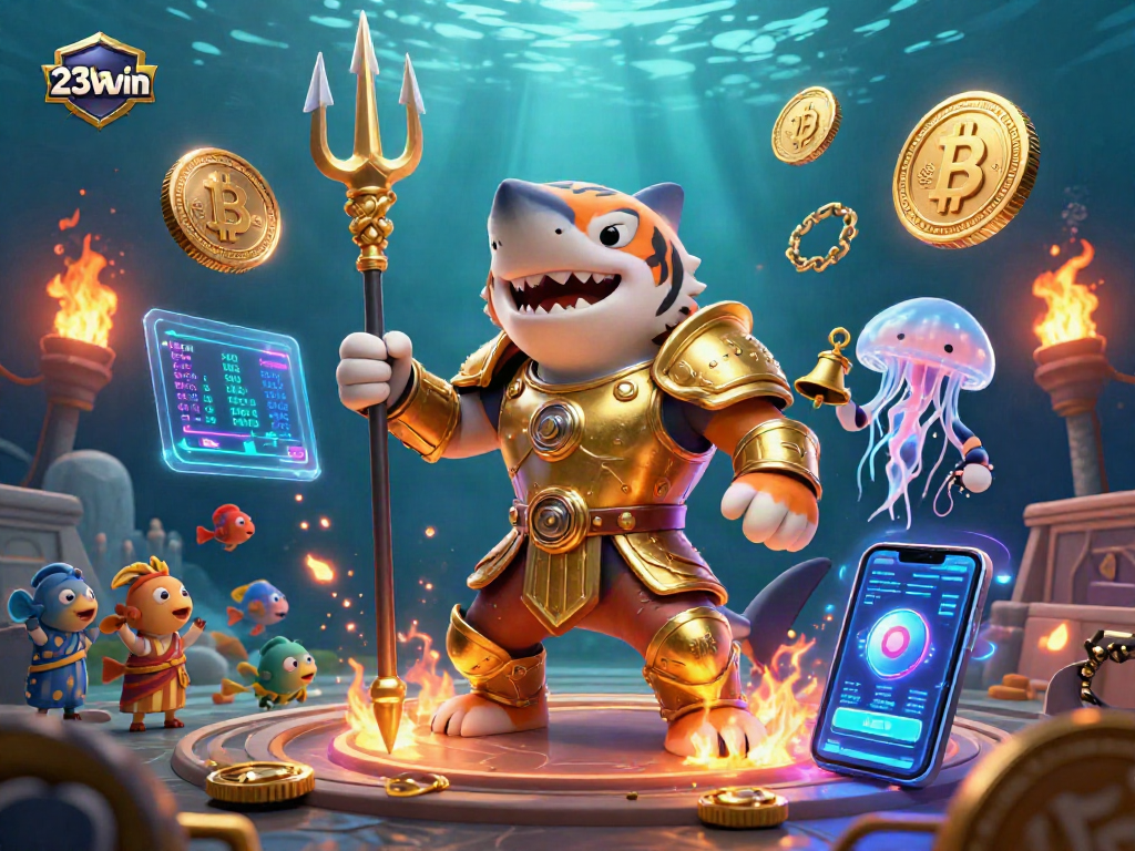Experience the thrill of winning with 23win’s immersive underwater casino featuring dynamic characters.