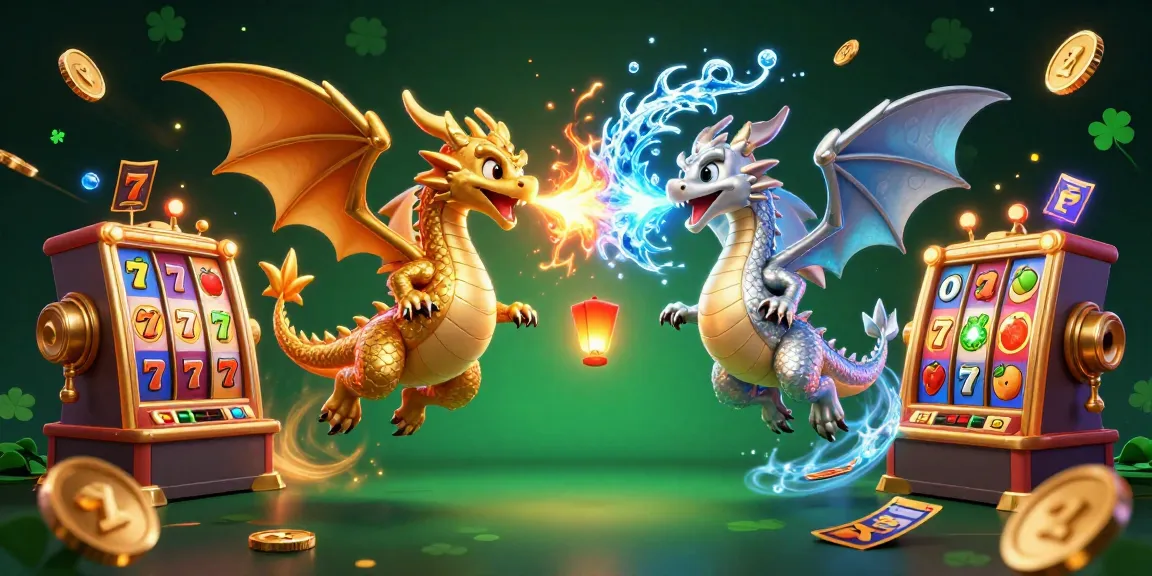 Spin the slot reels with captivating dragons for exciting jackpot wins in this dynamic casino illustration