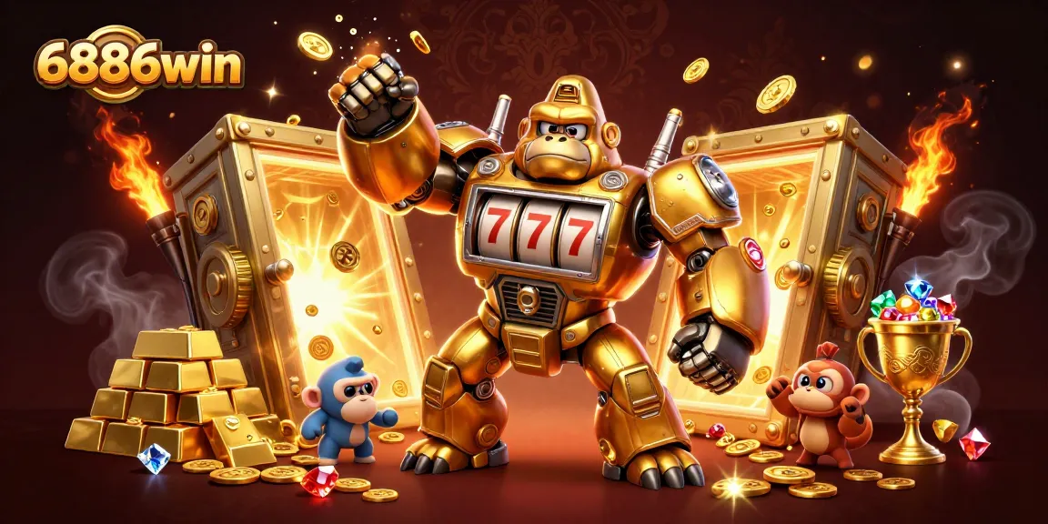 Experience exciting wins with 6886win’s thrilling slot machines embodying golden treasure and jackpots.