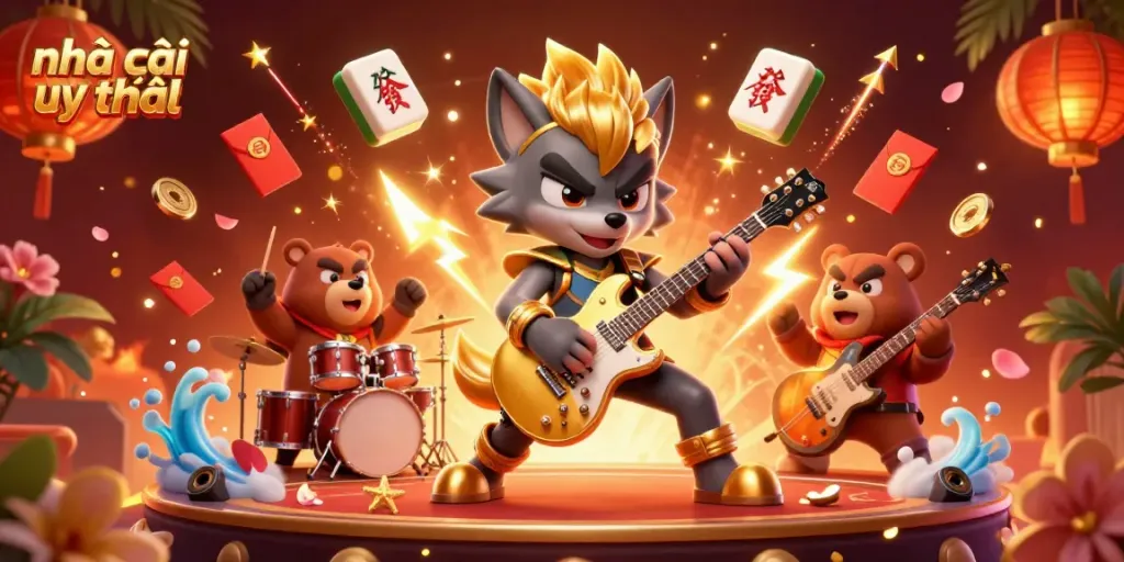 Experience thrilling moments at nhà cái uy tín with our vibrant 3D casino scene full of energy.