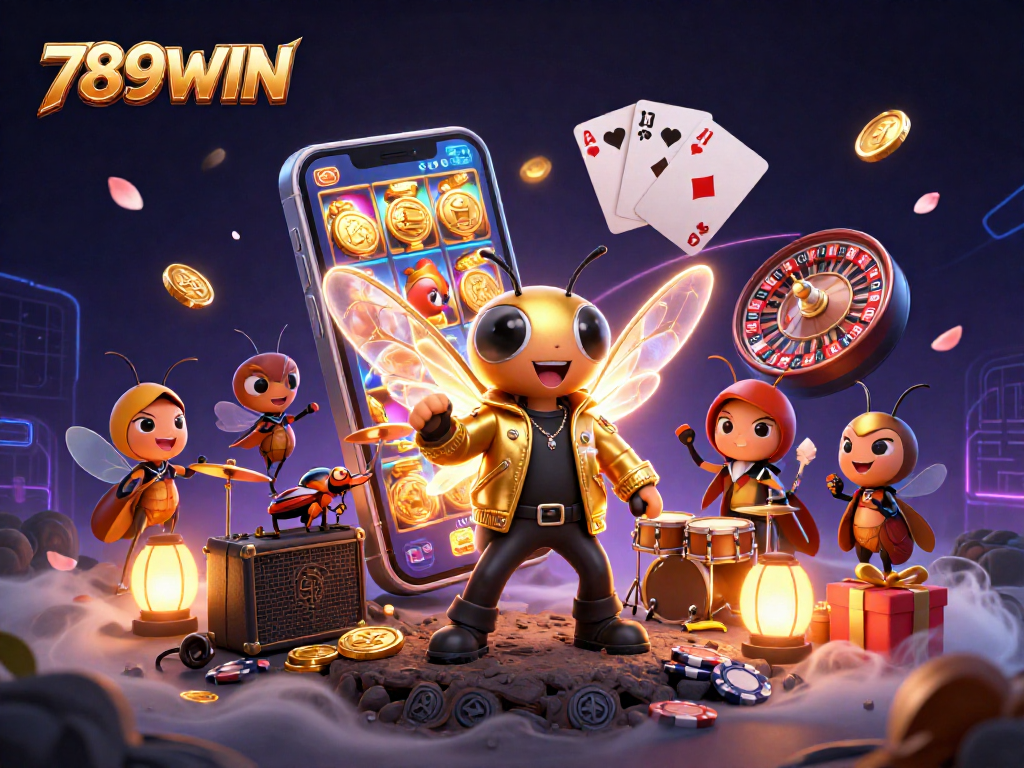 Experience the thrill of gaming with 789WIN's vibrant casino atmosphere and dynamic characters.
