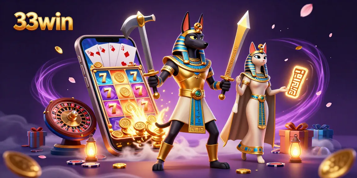Engage in thrilling slot action with 33win and explore vibrant casino elements.