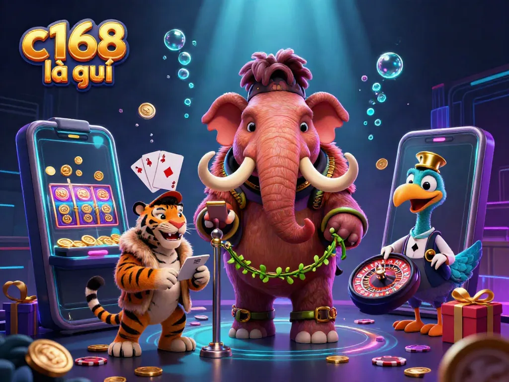 Catching c168 là gì opportunities with a cartoon woolly mammoth bouncer and rich casino elements
