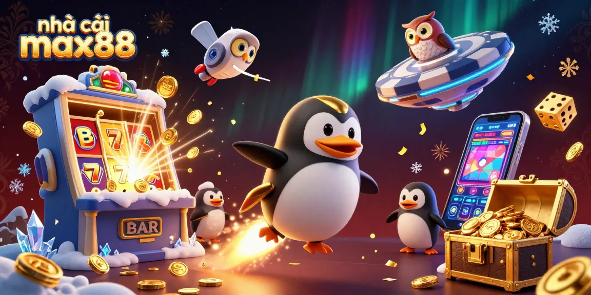 Experience thrilling games with nhà cái max88, featuring a vibrant 3D casino atmosphere and dynamic characters.