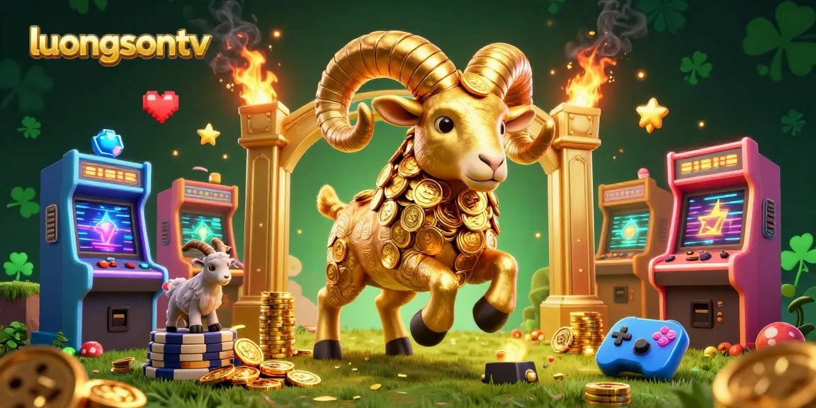 Watch exciting matches on luongsontv with vibrant 3D digital art showcasing a lively casino atmosphere.