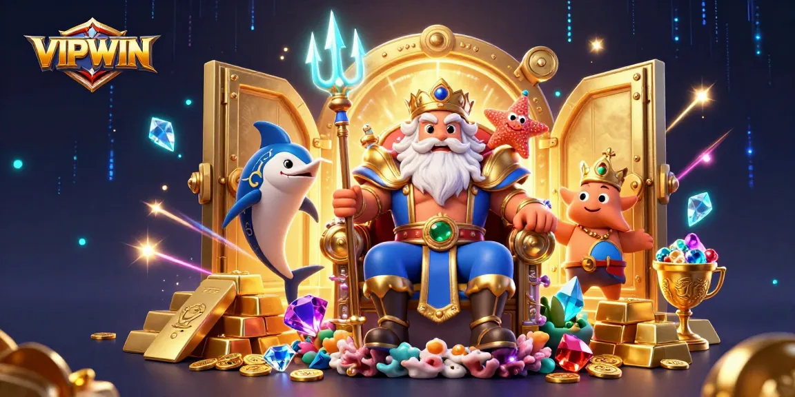 Experience thrilling gameplay at VIPWIN, featuring vibrant characters and rich casino elements.