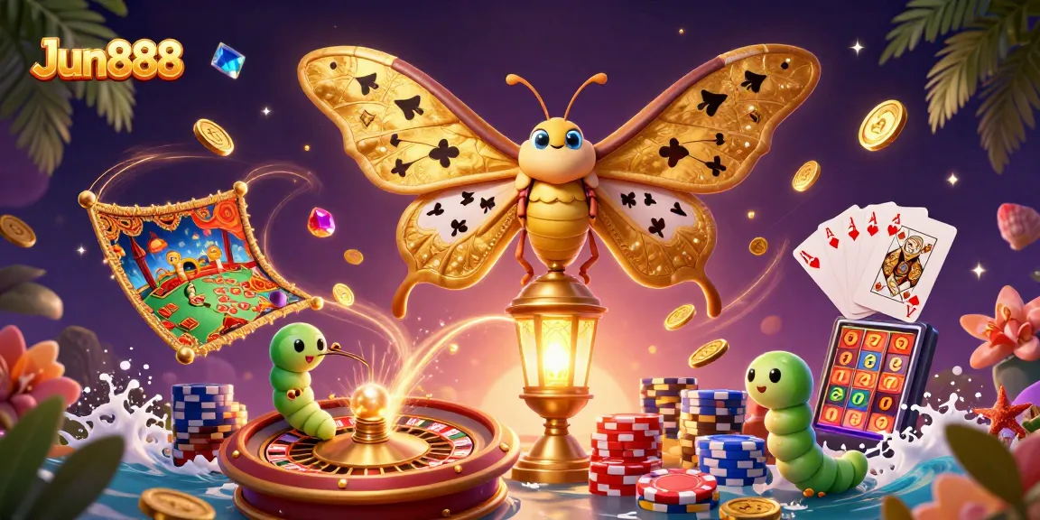 Play with Jun888 while exploring dazzling casino themes and vibrant elements.
