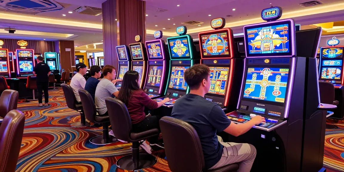 Slot gacor player enjoying vibrant casino gaming experience.